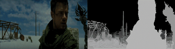 Block-based Depth Maps Interpolation